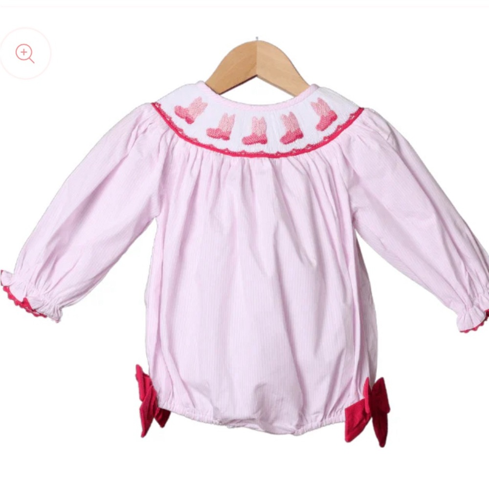 Smocked Flamingo Cowgirl Bubble